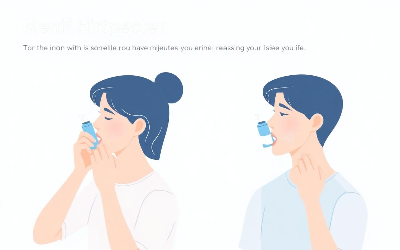 Correct Inhaler Technique illustration